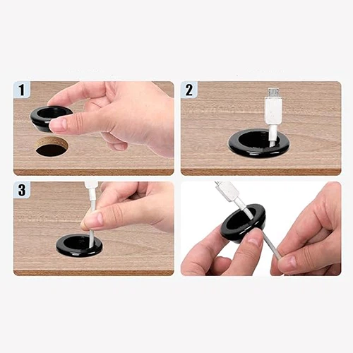 Installation steps for plumbing grommets